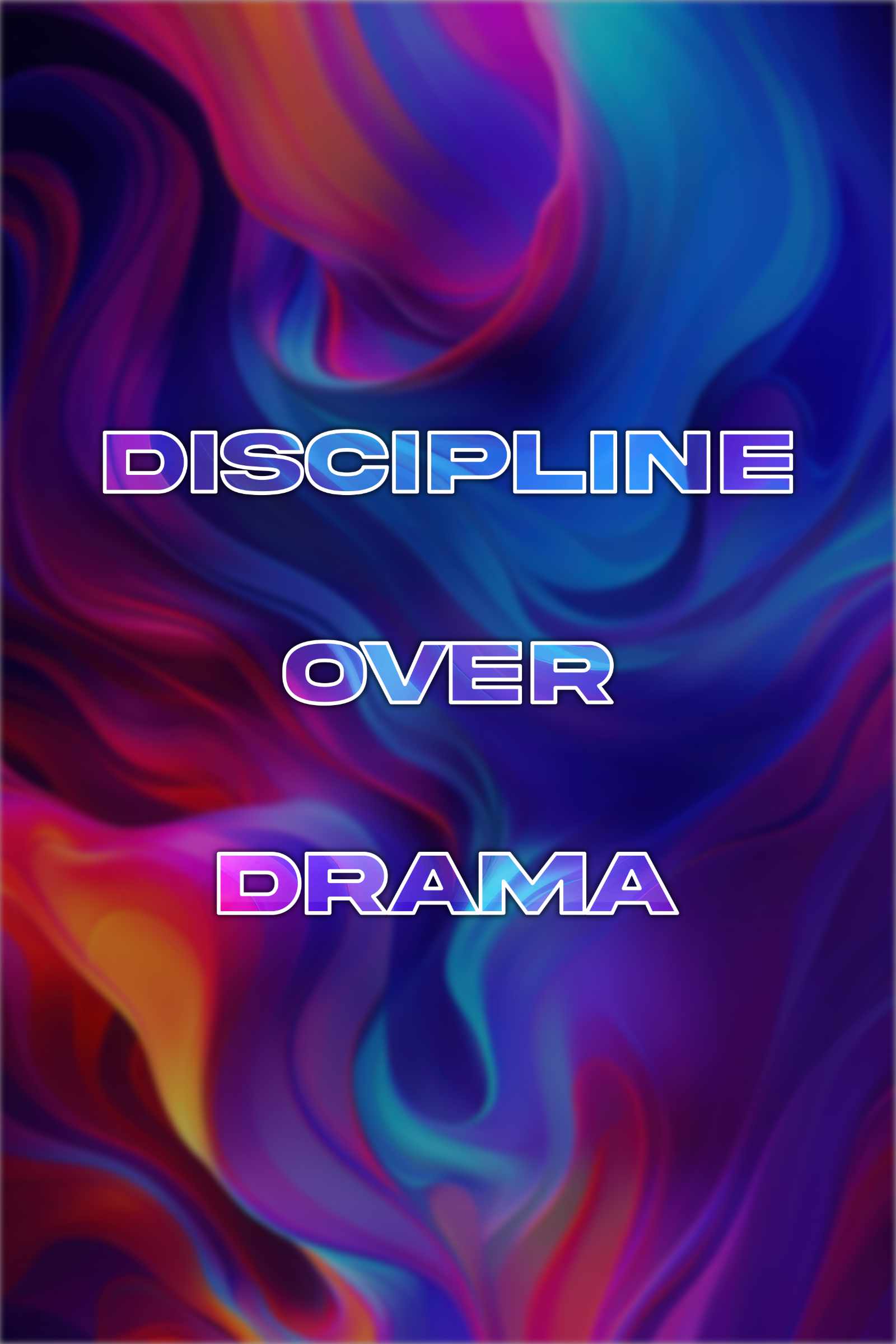 Discipline over Drama Canva