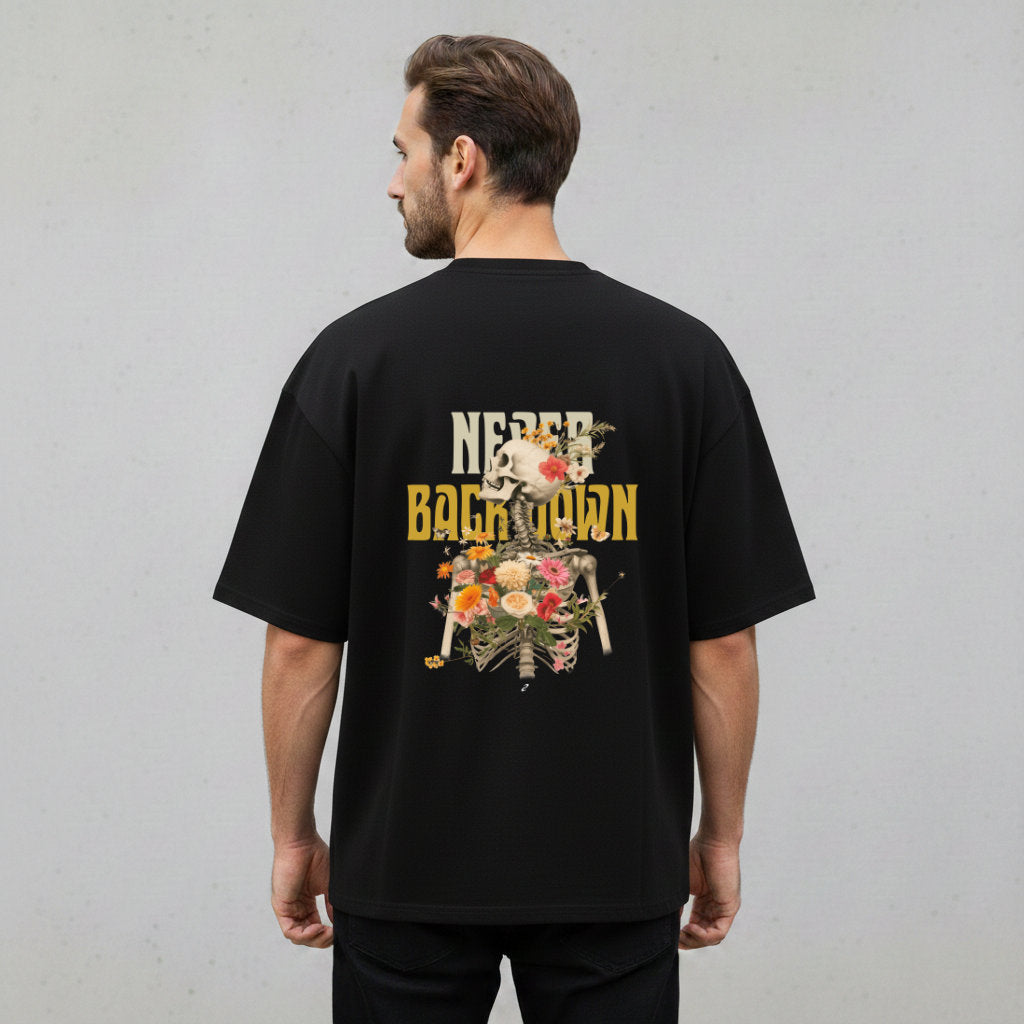 Never Back Down Oversized Shirt