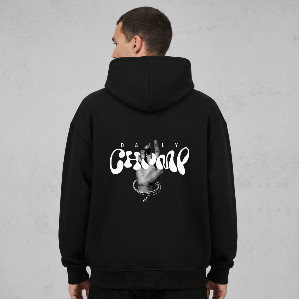Seize your Goals Oversized Zipper Hoodie