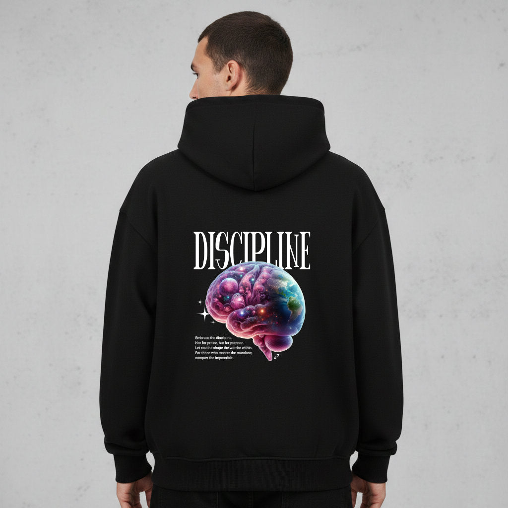 Discipline Oversized Zipper Hoodie