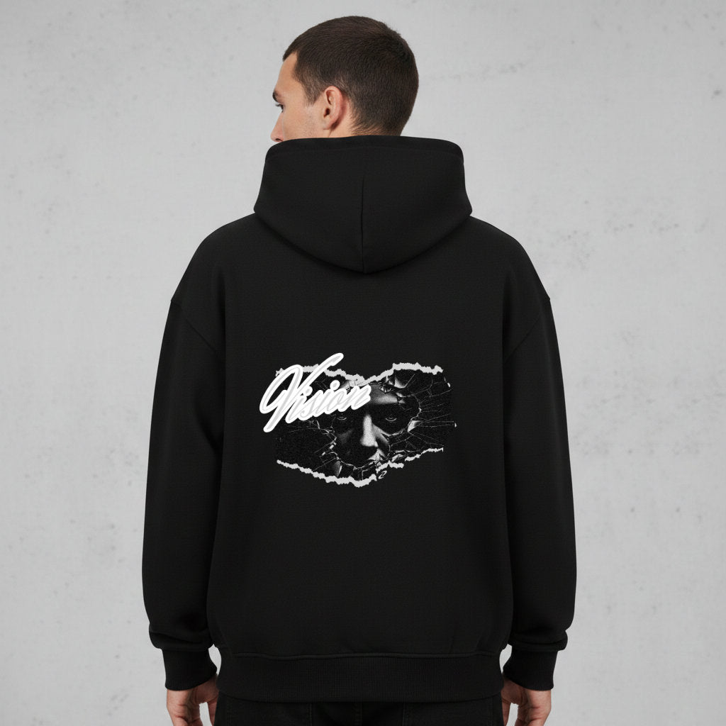 Vision Oversized Zipper Hoodie