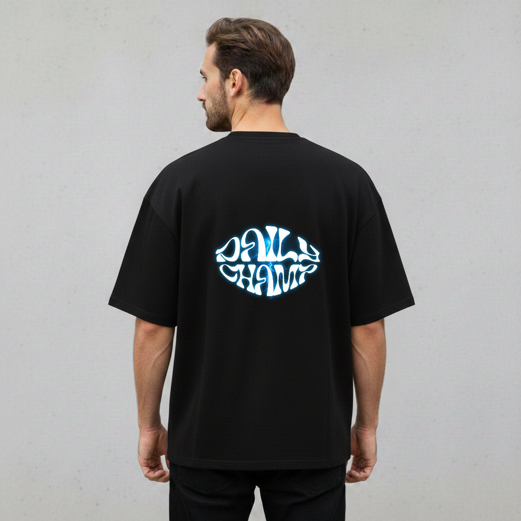 Blue Impact Oversized Shirt