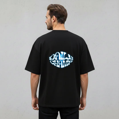 Blue Impact Oversized Shirt