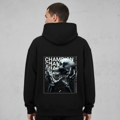 Skeleton Oversized Zipper Hoodie